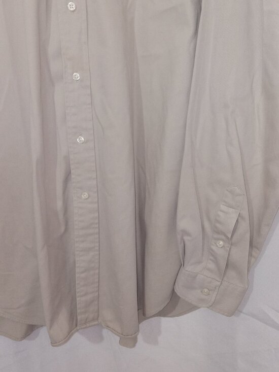 Vintage Ralph Lauren Button Up Shirt Mens XXL Khaki Blaire Pony 90s Preppy - Picture 5 of 14